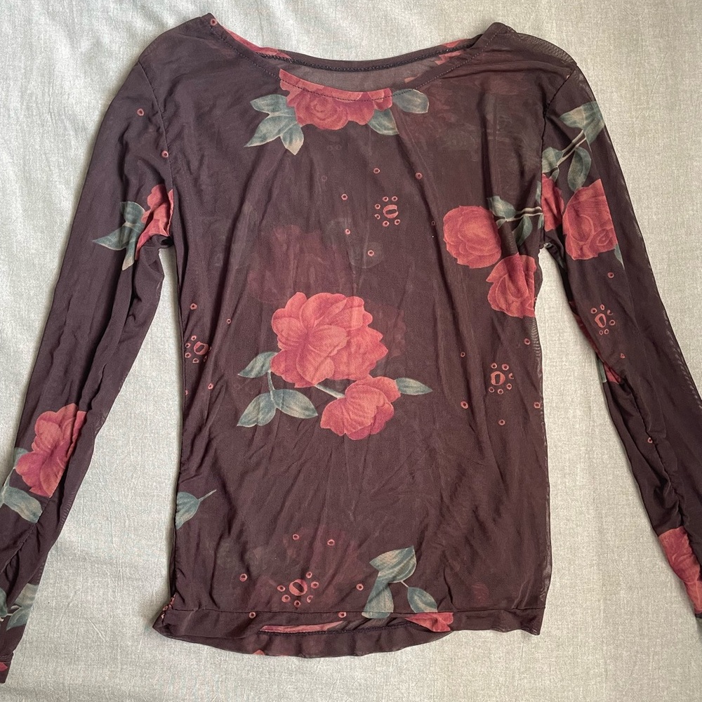 Grunge Sheer Top